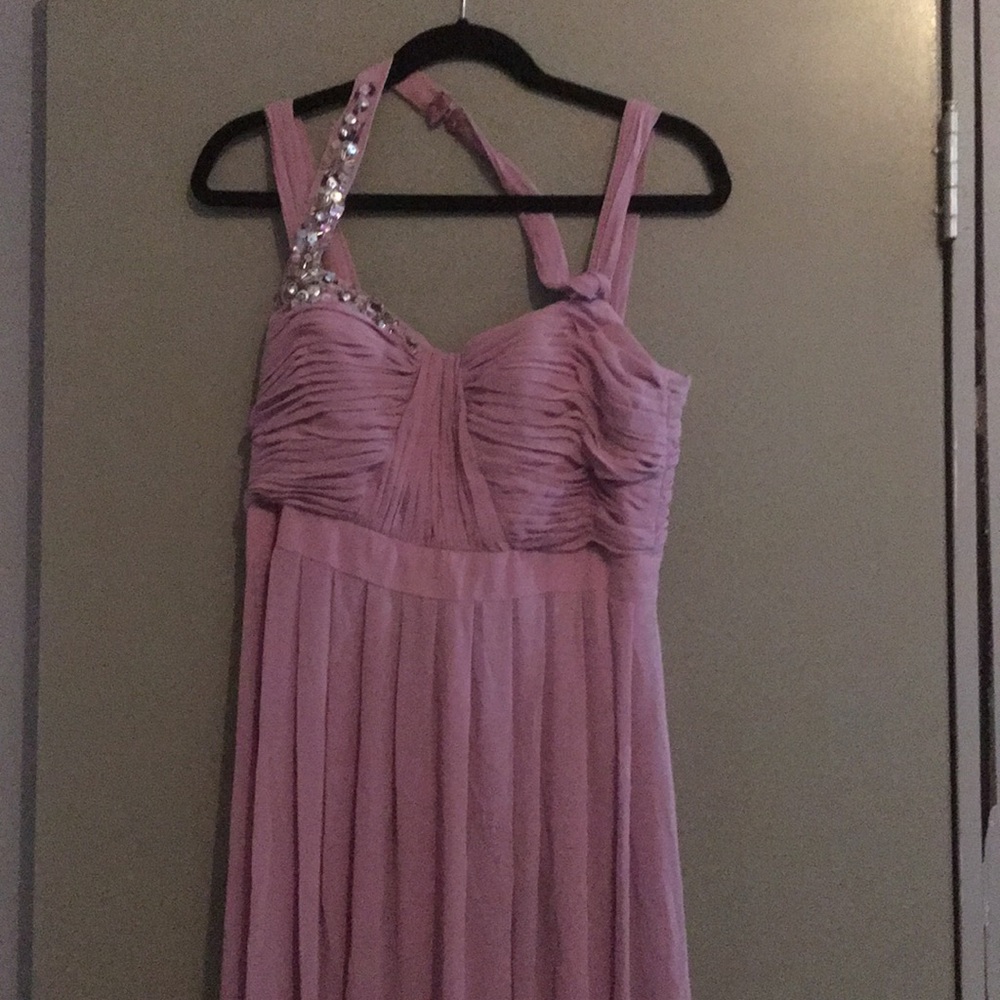 Adrianna Papell chiffon beaded maxi dress